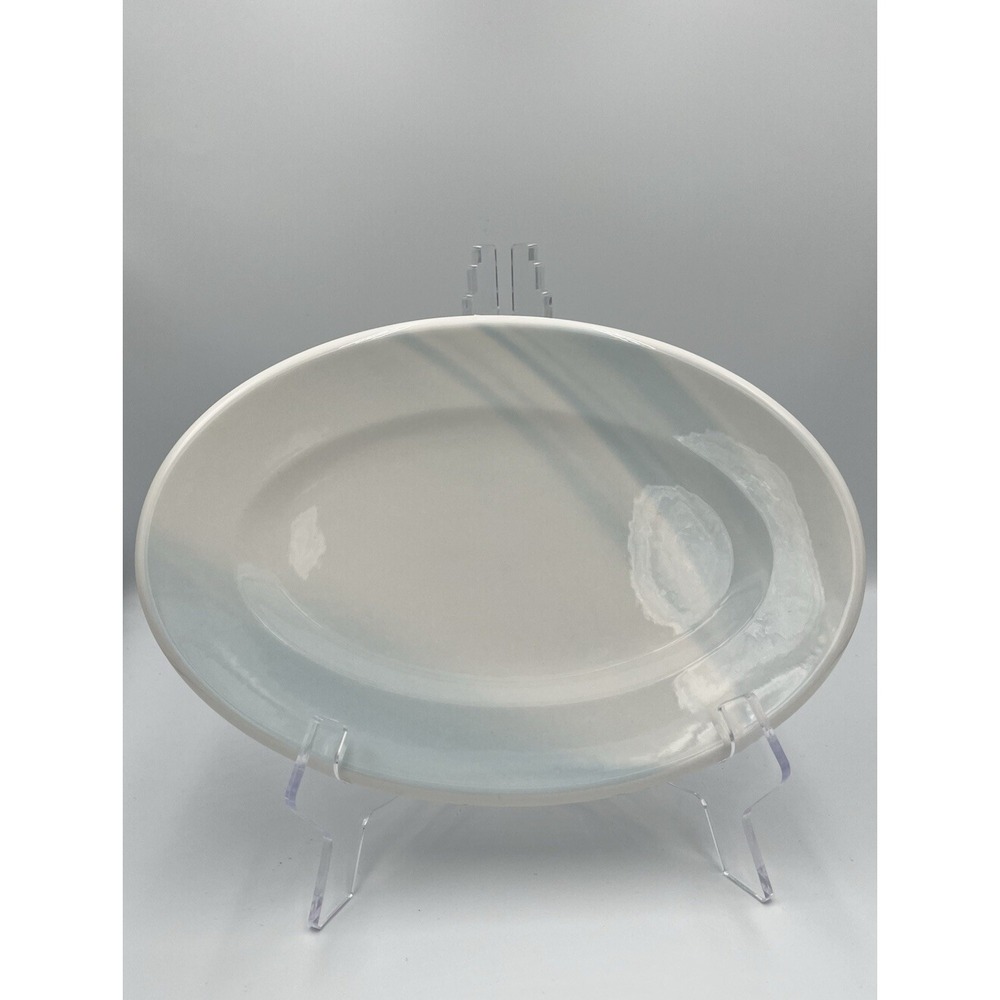 Villeroy & Boch City Life Blue Oval Serving Plate 11 3/4" Vegetable Side Y2K Sky